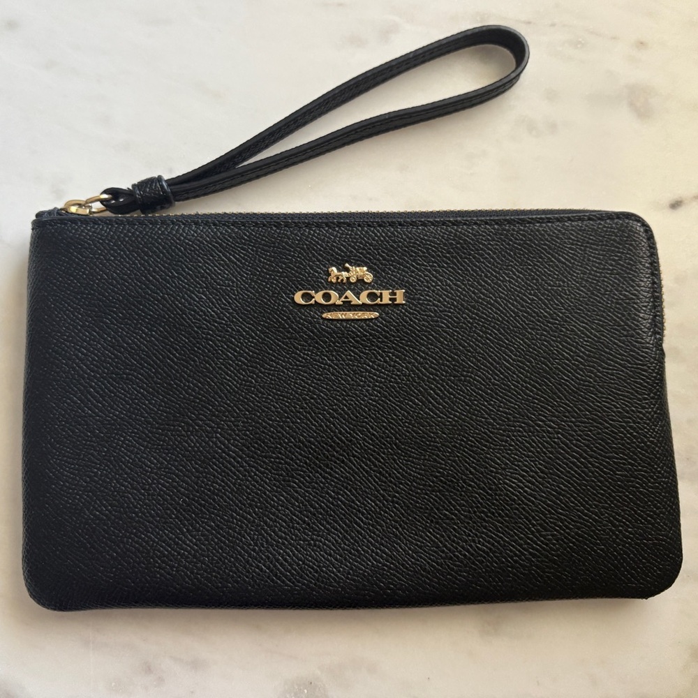 Coach Black Wristlet